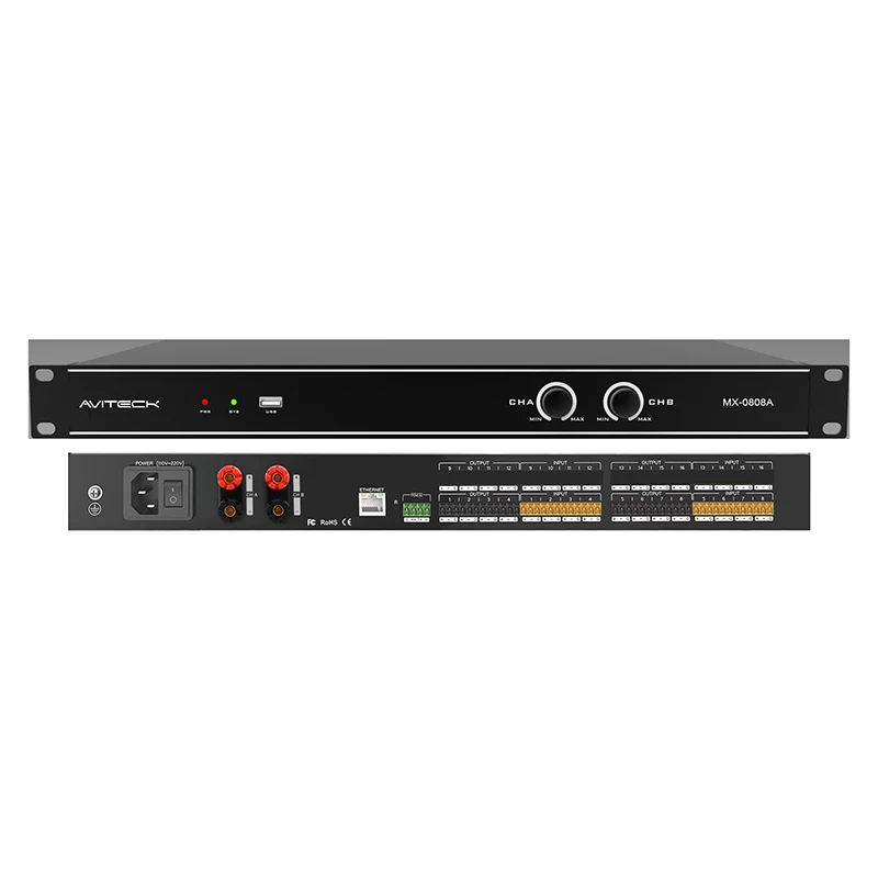 8CH DSP 2x150W アンプ付き